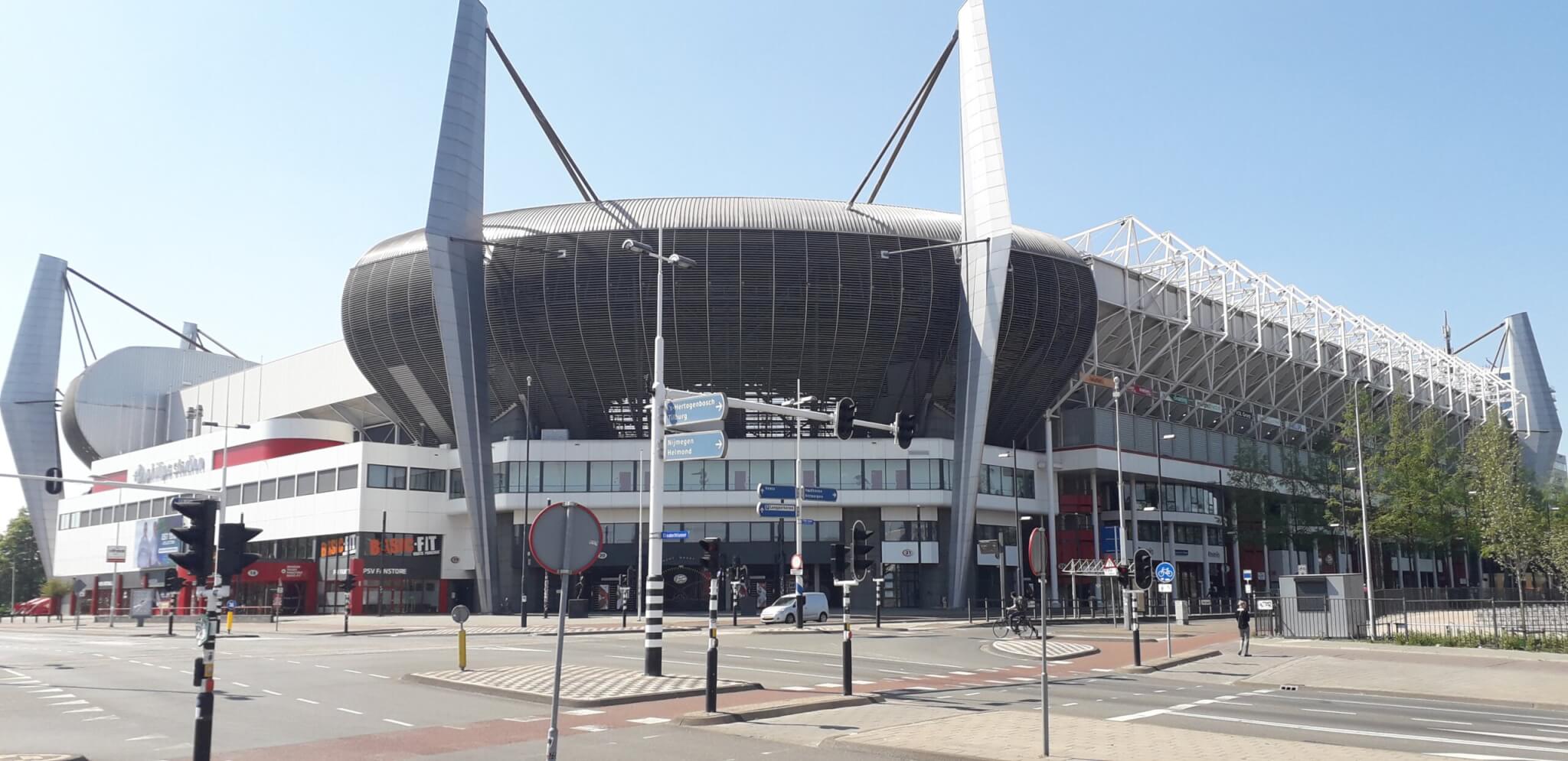 Philips stadion vanaf Mathildelaan 2020