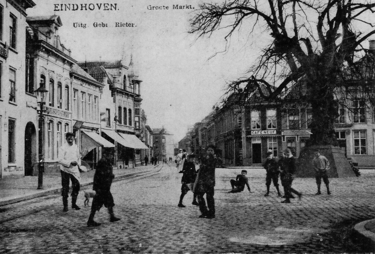 Markt 1907 richting Nieuwstraat